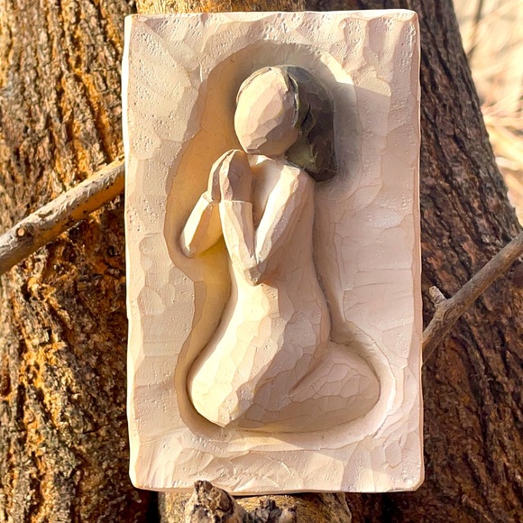 Willow Tree Prayer #26506 Plaque "Bless and Keep All Safe" - Picture 2 of 4